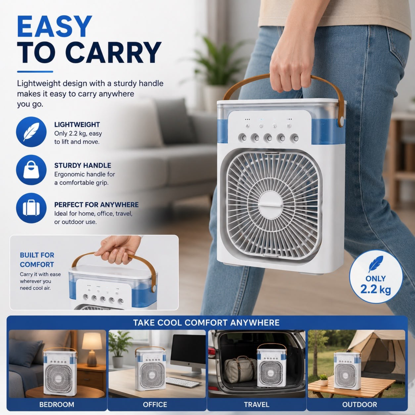 3-in-1 Air Cooler for Home & Office❄️